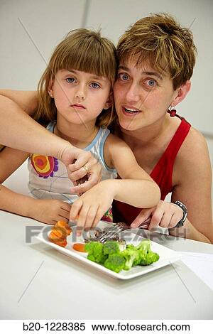 Mother and daughter eating vegetables, tasting session in sensory analysis lab, AZTI-Tecnalia Marine and Food Research Center, Derio, Bizkaia, Euskadi, Spain View Large Photo Image Stock Photography - Mother and daughter eating vegetables, tasting session in sensory analysis lab, AZTI-Tecnalia Marine and Food Research Center, Derio, Bizkaia, Euskadi, Spain. Fotosearch
