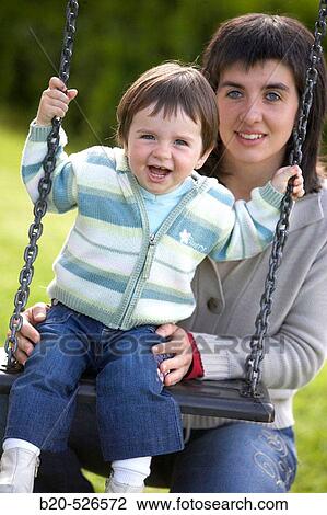Stock Image - Mother and daughter. Gipuzkoa, Euskadi. Spain.. Fotosearch