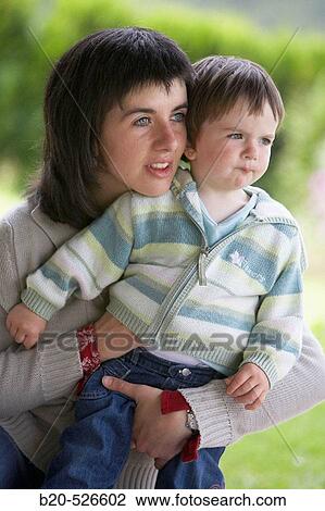 Stock Image - Mother and daughter. Gipuzkoa, Euskadi. Spain.. Fotosearch