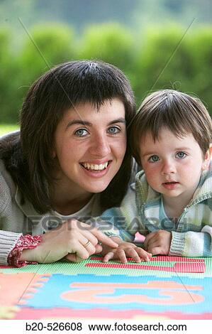 Stock Photo - Mother and daughter. Gipuzkoa, Euskadi. Spain.. Fotosearch
