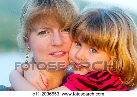 Stock Image - mother and daughter on cruise ship, Portsmouth, Dominica; Caribbean: cabrits national park;.. Fotosearch