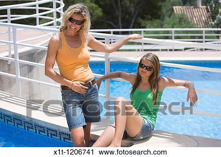Mother and daughter. View Large Photo Image Stock Image - Mother and daughter.. Fotosearch