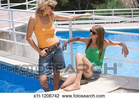 Mother and daughter. View Large Photo Image Stock Image - Mother and daughter.. Fotosearch