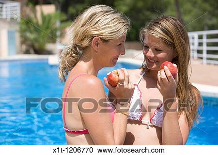 Mother and daughter. View Large Photo Image Stock Image - Mother and daughter.. Fotosearch