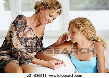 Mother and daughter View Large Photo Image Stock Image - Mother and daughter. Fotosearch