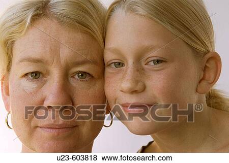 Stock Photo - Mother and daughter.. Fotosearch