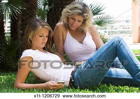 Stock Photo - Mother and daughter.. Fotosearch