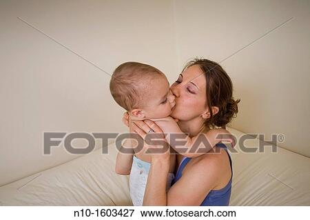 Mother and her 18 month old son View Large Photo Image Stock Photo - Mother and her 18 month old son. Fotosearch