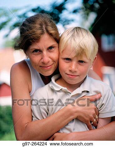 Picture - Mother and son. Fotosearch