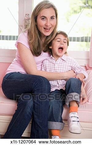 Mother and son. View Large Photo Image Picture - Mother and son.. Fotosearch