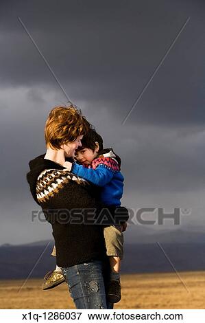Mother and son, South Iceland View Large Photo Image Stock Photo - Mother and son, South Iceland. Fotosearch