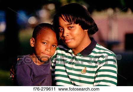 Stock Image - Mother and son. Fotosearch