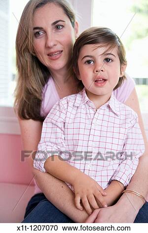 Stock Image - Mother and son.. Fotosearch