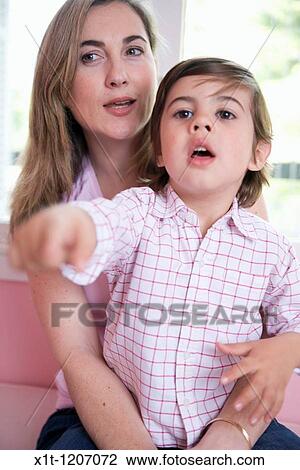Stock Image - Mother and son.. Fotosearch