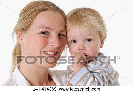 Mother and toddler portrait View Large Photo Image Stock Photo - Mother and toddler portrait. Fotosearch