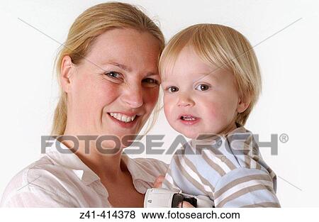 Mother and toddler portrait View Large Photo Image Stock Photo - Mother and toddler portrait. Fotosearch