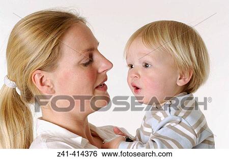 Mother and toddler portrait View Large Photo Image Stock Photograph - Mother and toddler portrait. Fotosearch