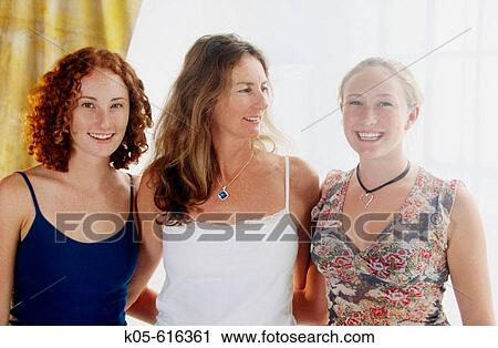 Mother and Two Daughters View Large Photo Image Stock Image - Mother and Two Daughters. Fotosearch
