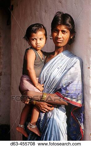Mother & child. Mulbaghal, Karnataka. India. View Large Photo Image Stock Photo - Mother & child. Mulbaghal, Karnataka. India.. Fotosearch