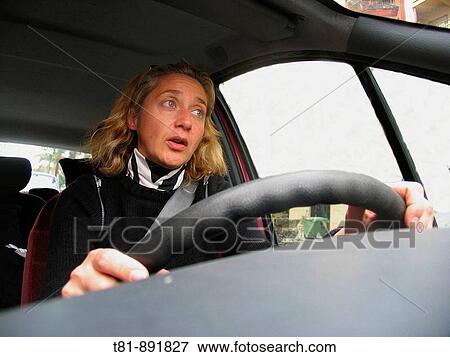 Stock Photo - mother, wife, driver, driver,. Fotosearch