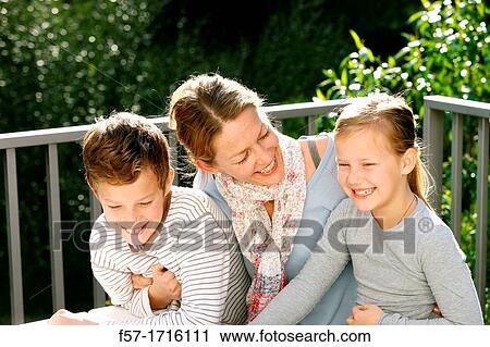 Mother with children View Large Photo Image Stock Image - Mother with children. Fotosearch