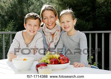 Stock Photo - Mother with children. Fotosearch