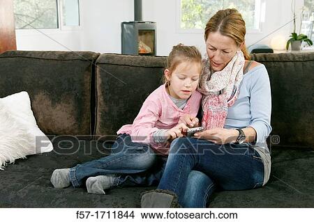 Picture - Mother with daughter. Fotosearch