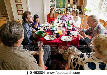 Picture - Mother's Day brunch, New Paltz. New York. USA.. Fotosearch