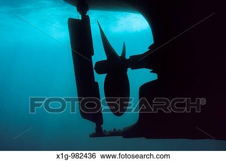 Motorboat hull and propeller seen from underwater View Large Photo Image Stock Photograph - Motorboat hull and propeller seen from underwater. Fotosearch