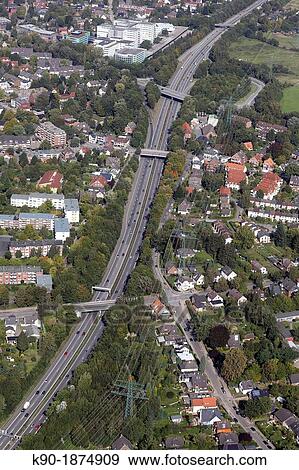 Motorway, Autobahn, A1, Hamburg, Germany, Europe View Large Photo Image Stock Photo - Motorway, Autobahn, A1, Hamburg, Germany, Europe. Fotosearch