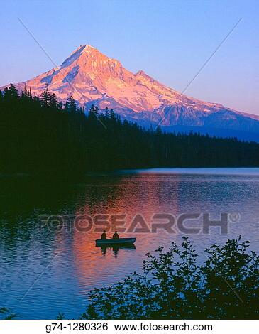 Mount Hood and Lost Lake at sunset, Oregon, USA View Large Photo Image Stock Photograph - Mount Hood and Lost Lake at sunset, Oregon, USA. Fotosearch