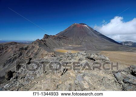 Mount Ngauruhoe viewed from South Crater during the Tongariro Crossing Day walk through Tongariro National Park North Island, New Zealand View Large Photo Image Stock Image - Mount Ngauruhoe viewed from South Crater during the Tongariro Crossing Day walk through Tongariro National Park North Island, New Zealand. Fotosearch