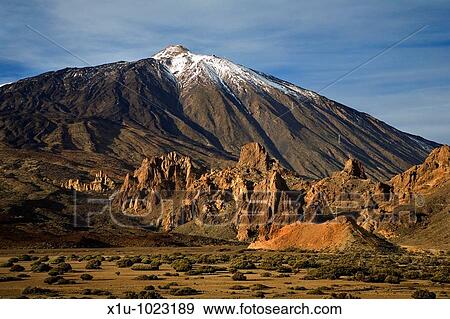 Mount Teide and Los Roques de Garcia at Sunset Parque Nacional del Teide Tenerife Spain View Large Photo Image Stock Photo - Mount Teide and Los Roques de Garcia at Sunset Parque Nacional del Teide Tenerife Spain. Fotosearch
