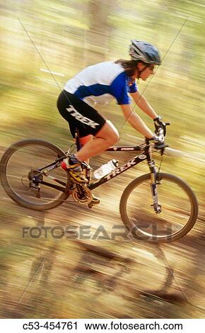 Mountain biker riding fast in forest at Deer Valley. Utah, USA View Large Photo Image Stock Image - Mountain biker riding fast in forest at Deer Valley. Utah, USA. Fotosearch