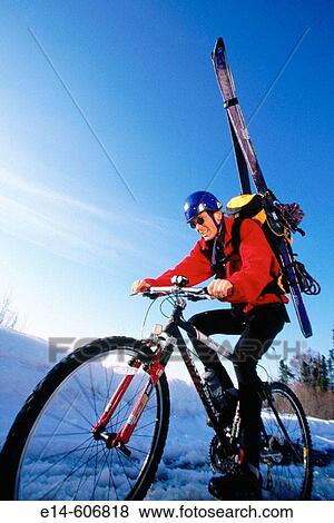 Mountain biking. Alaska. USA View Large Photo Image Stock Photo - Mountain biking. Alaska. USA. Fotosearch