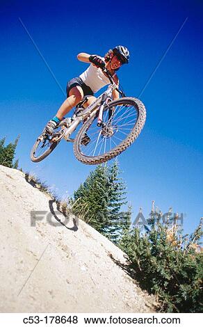 Mountain biking View Large Photo Image Stock Photo - Mountain biking. Fotosearch