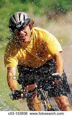 Mountain biking. View Large Photo Image Stock Photograph - Mountain biking.. Fotosearch
