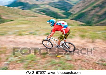mountain biking the Cold Springs Trail on Bald Mountain at Sun Valley Resort near the city of Ketchum in central Idaho. View Large Photo Image Stock Photo - mountain biking the Cold Springs Trail on Bald Mountain at Sun Valley Resort near the city of Ketchum in central Idaho.. Fotosearch