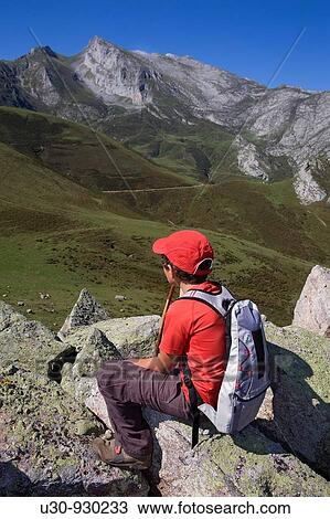 Mountain boy in the summit of Cueto Moro in the? ndara massif, Picos de Europa National Park, Bejes in the municipality of Cillorigo de Li? bana, in Cantabria, Spain View Large Photo Image Stock Image - Mountain boy in the summit of Cueto Moro in the? ndara massif, Picos de Europa National Park, Bejes in the municipality of Cillorigo de Li? bana, in Cantabria, Spain. Fotosearch