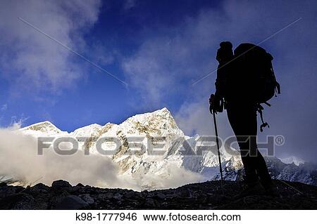 mountaineering in the Khumbu glacier Sagarmatha National Park, Khumbu Himal, Nepal, Asia View Large Photo Image Stock Photograph - mountaineering in the Khumbu glacier Sagarmatha National Park, Khumbu Himal, Nepal, Asia. Fotosearch