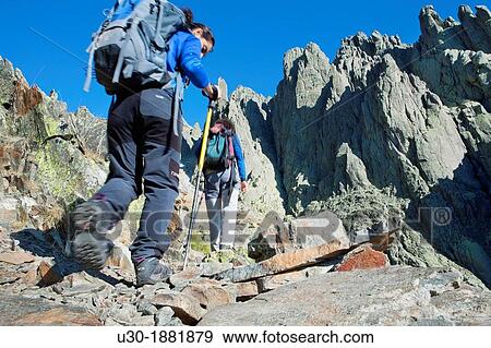 Mountaineers walking to Los Galayos, in Sierra de Gredos Regional Park,? vila Castilla y Le? n Spain View Large Photo Image Stock Photo - Mountaineers walking to Los Galayos, in Sierra de Gredos Regional Park,? vila Castilla y Le? n Spain. Fotosearch