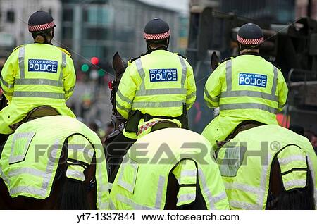 Mounted police in London UK View Large Photo Image Picture - Mounted police in London UK. Fotosearch