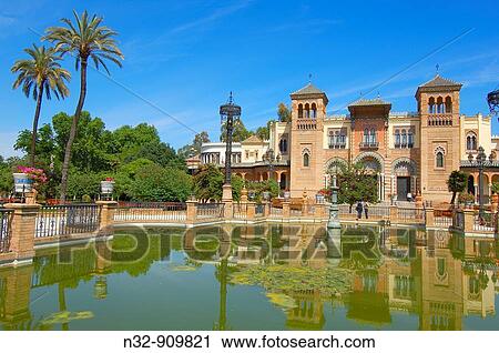 Mudejar Pavilion (now Museum of Arts and Traditions) in Maria Luisa Park, Seville. Andalusia, Spain View Large Photo Image Stock Image - Mudejar Pavilion (now Museum of Arts and Traditions) in Maria Luisa Park, Seville. Andalusia, Spain. Fotosearch
