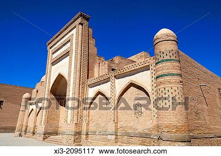 Stock Photo - Muhammad Amin Inaq Madrasah, Ichan Kala, Khiva, Uzbekistan.. Fotosearch