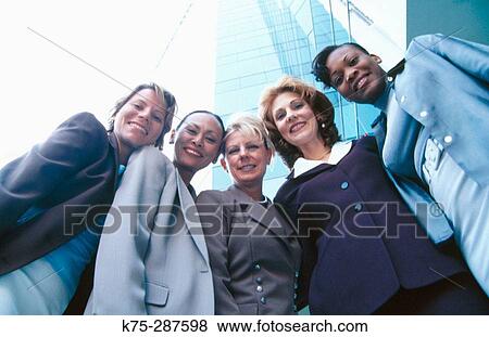 Stock Photo - multi-ethnic group of businesswomen. Fotosearch