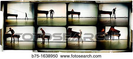 Multi-image sequence of a musician pianist with a grand piano on stage View Large Photo Image Stock Image - Multi-image sequence of a musician pianist with a grand piano on stage. Fotosearch