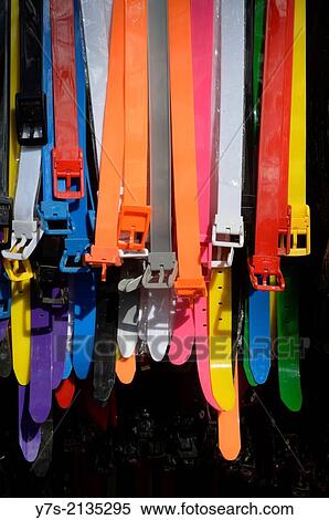 Stock Photography - Multicolored belts in Philippines, South East Asia.. Fotosearch