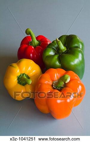 Multicoloured capsicum View Large Photo Image Stock Image - Multicoloured capsicum. Fotosearch