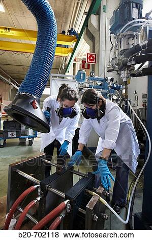 Stock Photo - Multicomponent casting equipment, manufacturing of cast polyamides, Department of Plastics and Composites, Automotive industry Unit. Fundaci? n Inasmet-Tecnalia, Centro de Investigaci? n, Parque Tecnologico de San Sebastian, Donostia, Gipuzkoa, Euskadi.. Fotosearch