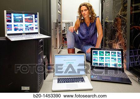 Stock Image - Multimedia Asset Management, Content-based search for MultiMedia Archives, software to search pictures on the internet, data process center, multimedia services, Vicomtech-IK4 Visual Interaction and Communication Technologies Centre. Fotosearch